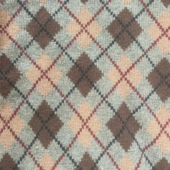 Polo Ralph Lauren 90s Vintage Argyle Wool Sweater - Picture 4 of 5